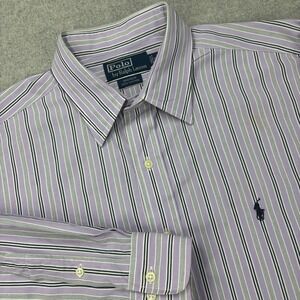 Polo Ralph Lauren Andrew Shirt Mens‎ 17 34/35 (XL) Classic Fit Baggy Y2K Preppy